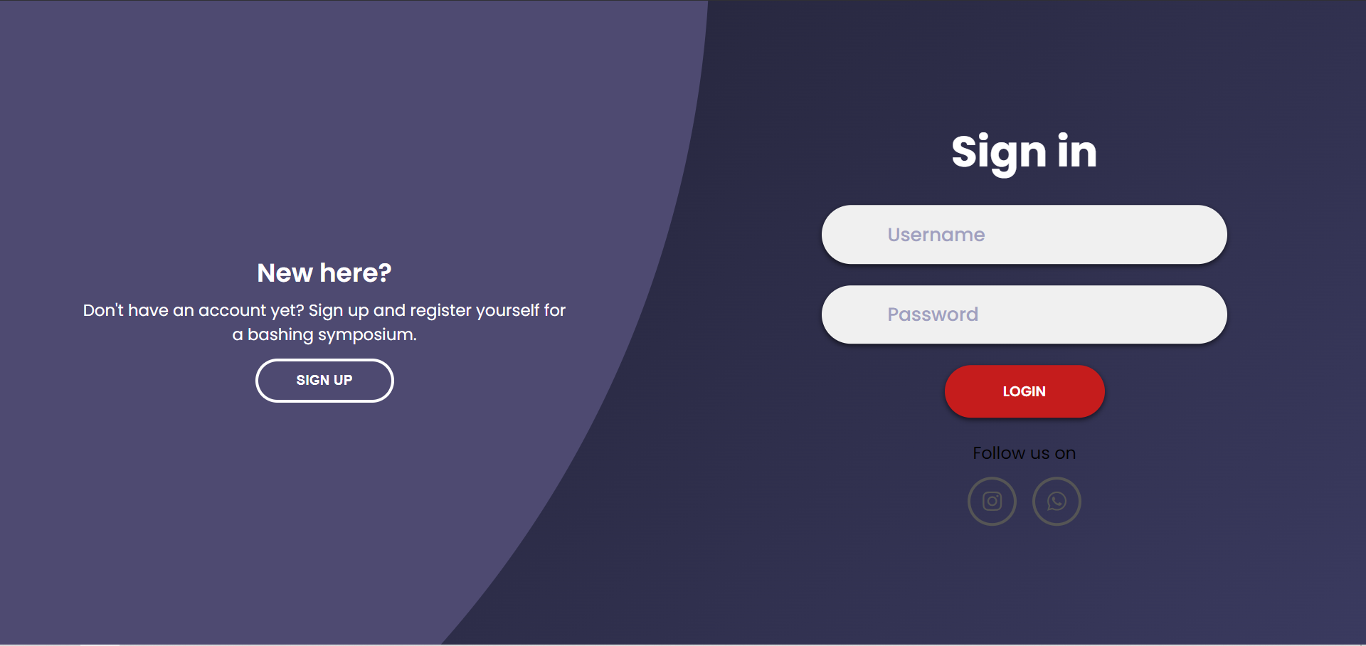 Login-Signup Page